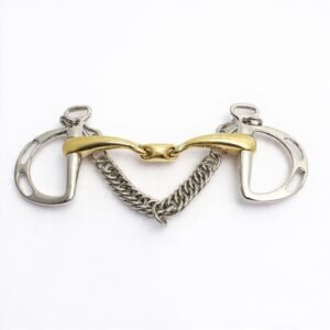 Kimblewick Double Jointed 45 Degree Offset Solid Brass Mouth with KK Link SB
