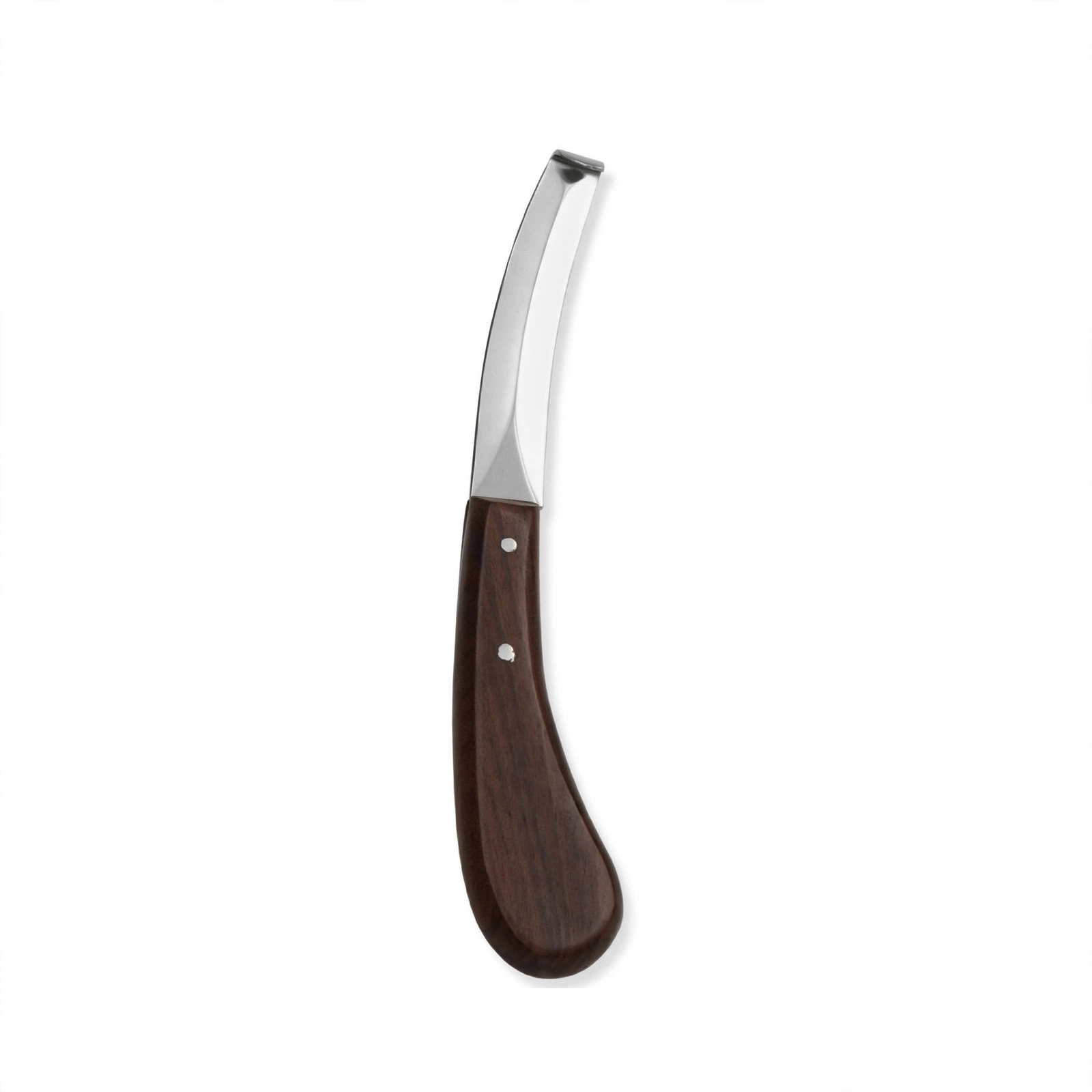 Hoof Knife Double Edge Wood Handle