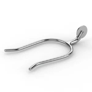 Quick On Silver Spurs SS Bent Neck W/10 Teeth SS Rowel