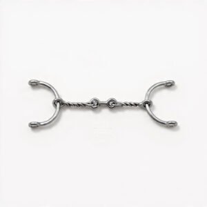 Dog Bone Snaffle 1/4″ Twisted Wire Mouth
