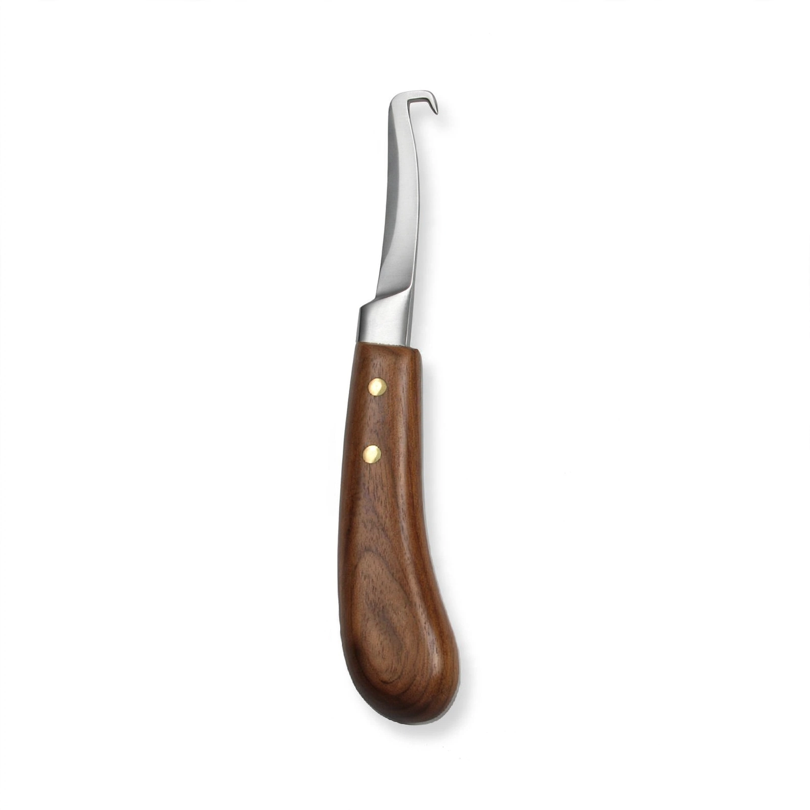 Hoof Knife Single Edge Medium Blade Wood or Plastic Handle
