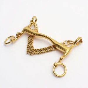 Weymouth Low port Solid Brass,Round Shanks bentout