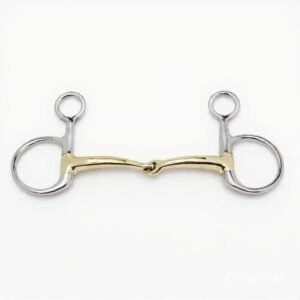 Baucher Bit Curved Mouth Single Jointed Cuprium bit