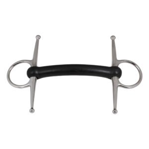 Full Cheek Rigid Mullen Mouth Rubber Bit
