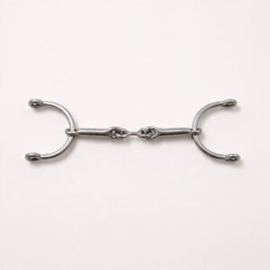 Dog Bone Snaffle 3/8″ Mouth C rings