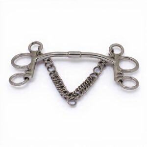 Pelham Roller Mouth Bit with copper Inlays