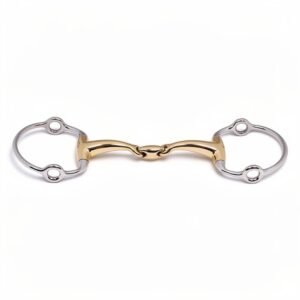 Gag Bit Eggbutt Dble Jointed curved Mouth with KK Link