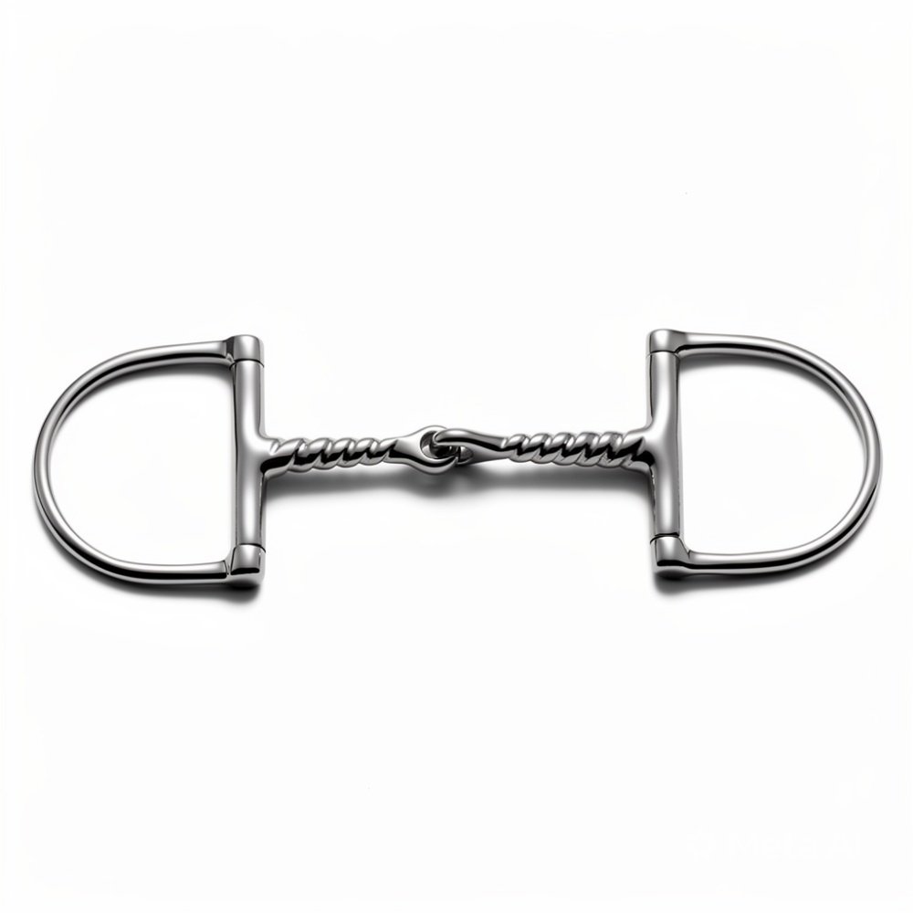 Large Racing Dee Bit with Corkscrew Single Jointed