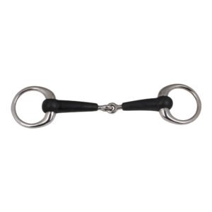 Eggbutt Single Jointed Rubber Bit (247)