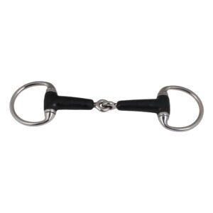 Eggbutt Single Jointed Rubber Bit (245)