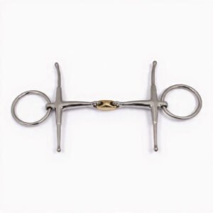 Full Cheek Fulmer Snaffle Double Jointed with KK Link Cuprium