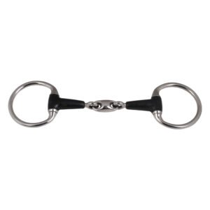 Eggbutt Rubber Bit Double Jointed with KK Link