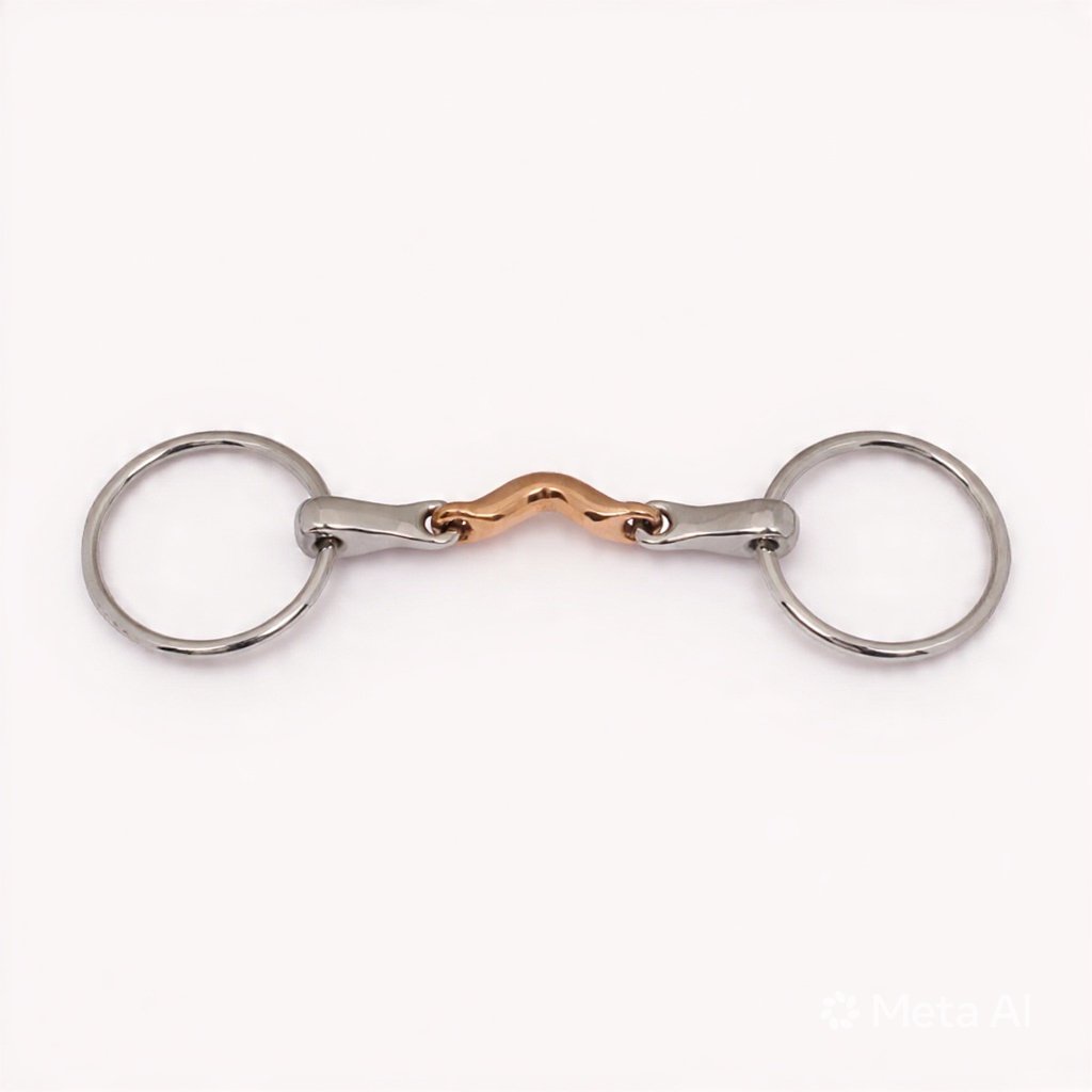 Loose Ring Flat Mouth Quater Moon Copper Link.
