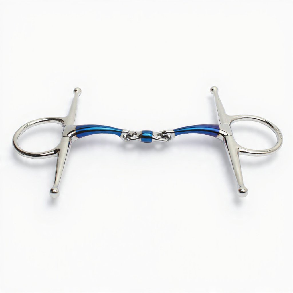 Royal Fullcheek Double Jointed curved Mouth Bit with Ball Link MS