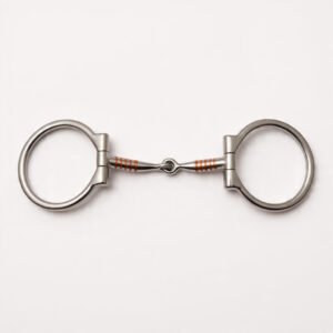 D Ring Snaffle Copper Inlays
