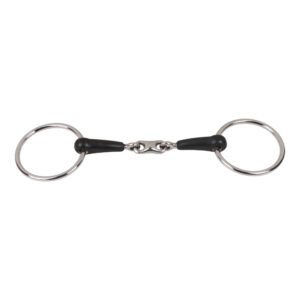 Loose Ring Double Jointed Rubber Bit with Tolt Link