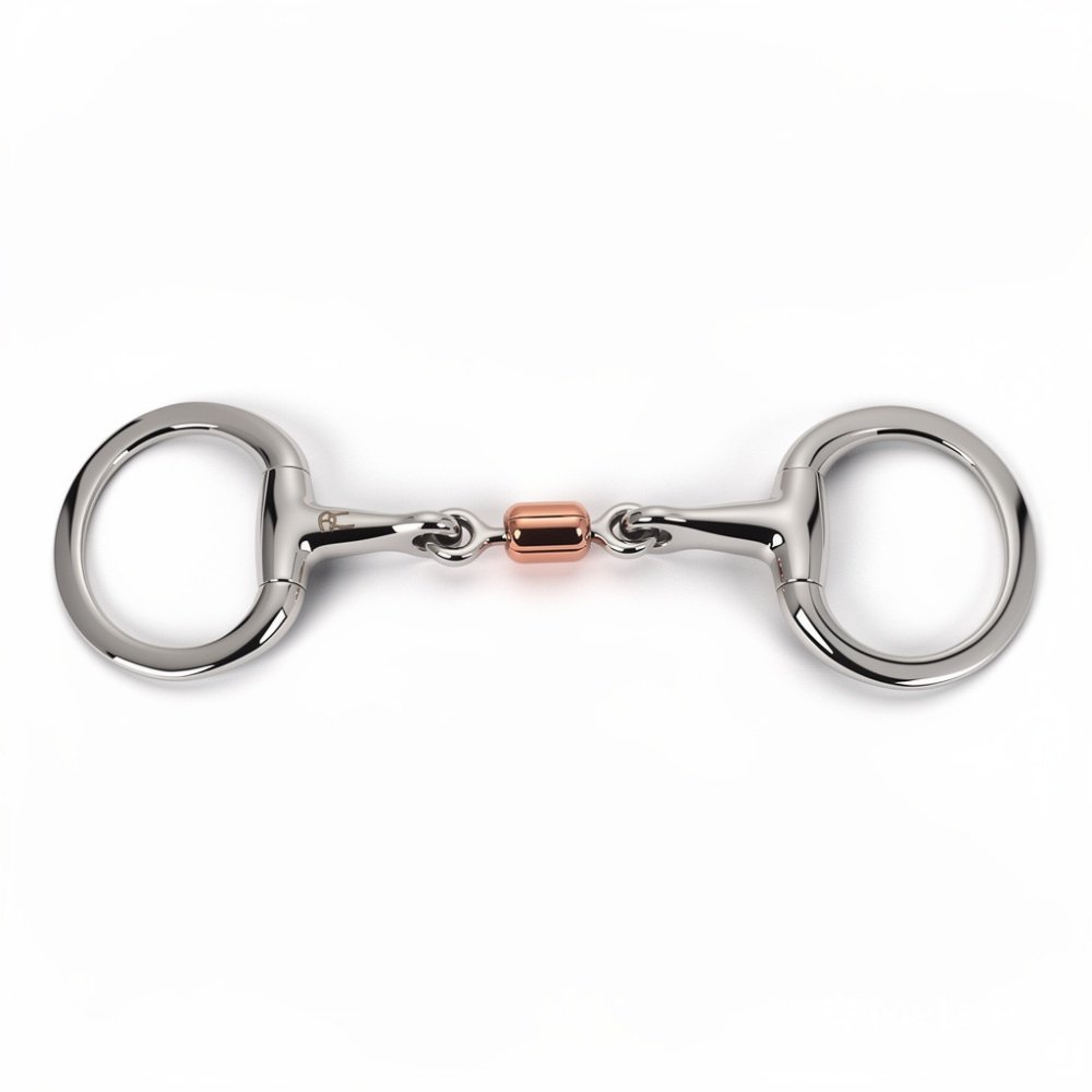 Eggbutt Snaffle Roller mouth Bit