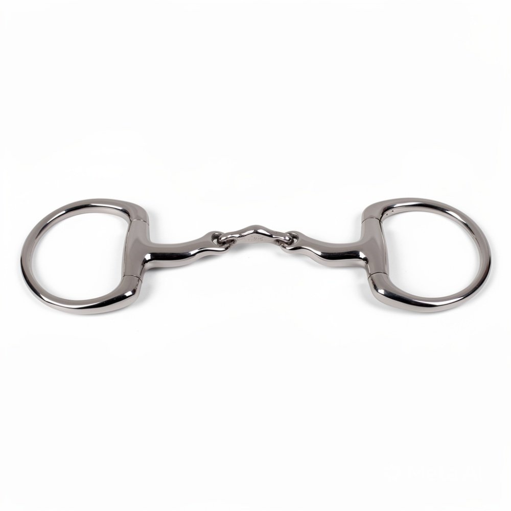 Eggbutt Snaffle Tongue freedom mouth with Curved Link