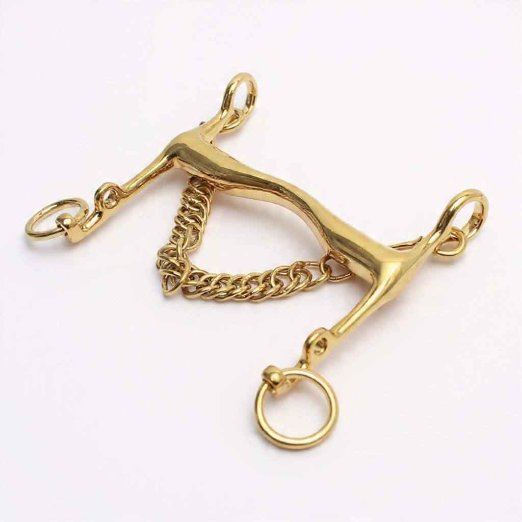 Weymouth Low port Solid Brass, Round Shanks bentout
