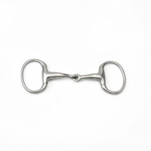 Eggbutt Snaffle Single Jointed Copper Mouth Bit with Oval rings