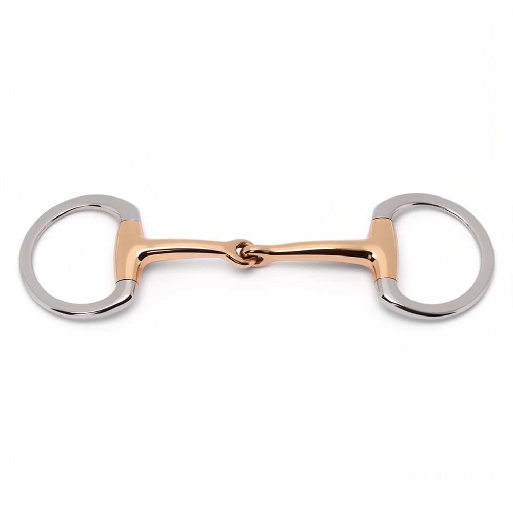 Eggbutt Snaffle Single Jointed Copper Mouth Bit