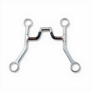 Reining Horse Bit with Hinge Ported Mouth