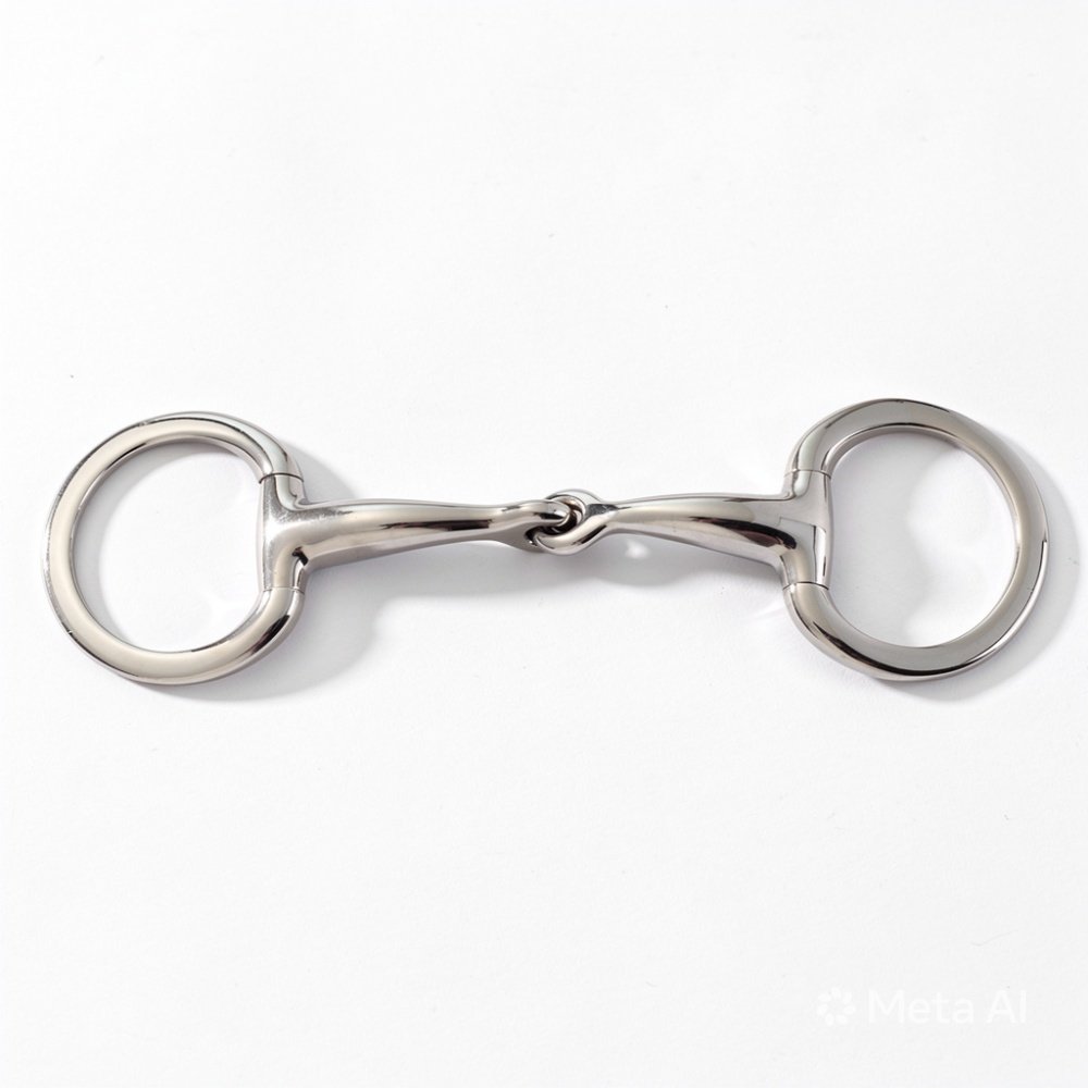 Eggbutt Snaffle Single Jointed Regular Mouth Bit