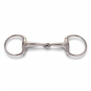 Eggbutt Snaffle Single Jointed Thick Mouth Bit