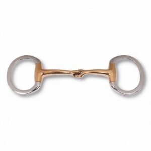 Eggbutt Regular Single Jointed Copper Mouth Bit