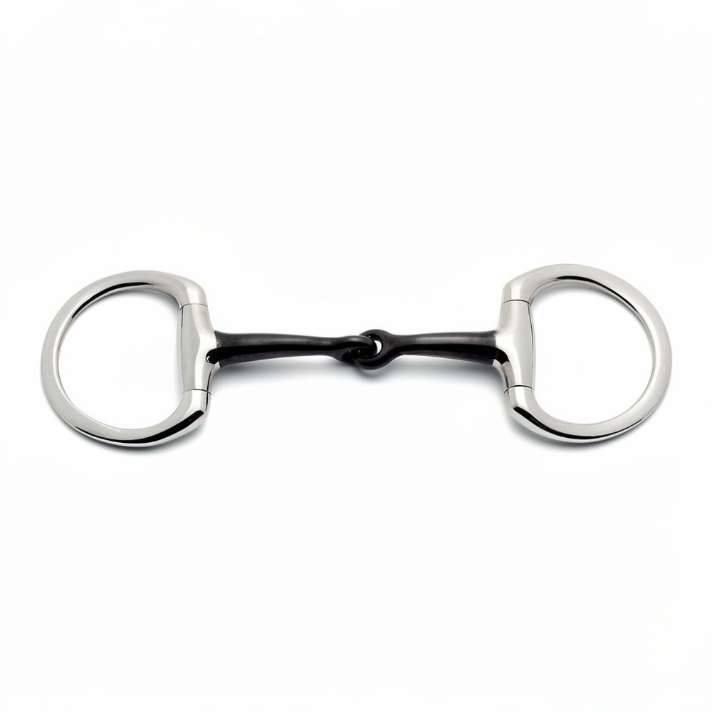 Eggbutt Snaffle Regular Mouth Single Jointed Sweat Iron Bit
