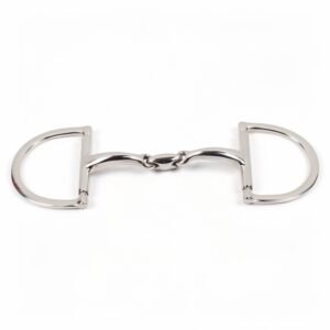 Dee Bit Pinch Free Double Jointed Curved Mouth with KK Link & Flat Rings