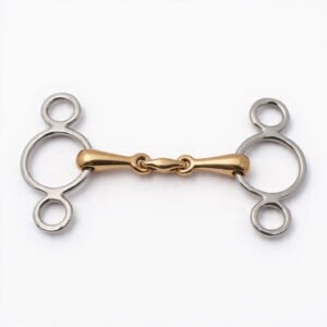 Pessoa 3 Ring Dble Jointed Cuprium Mouth Bit