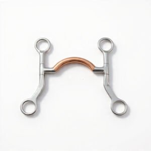 Sweet Water Mouth Bit Copper Inlay Flat Cheeks