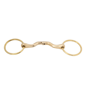 Loose Ring Hinge Ported Mouth Cuprium Bit with Soild Brass Rings