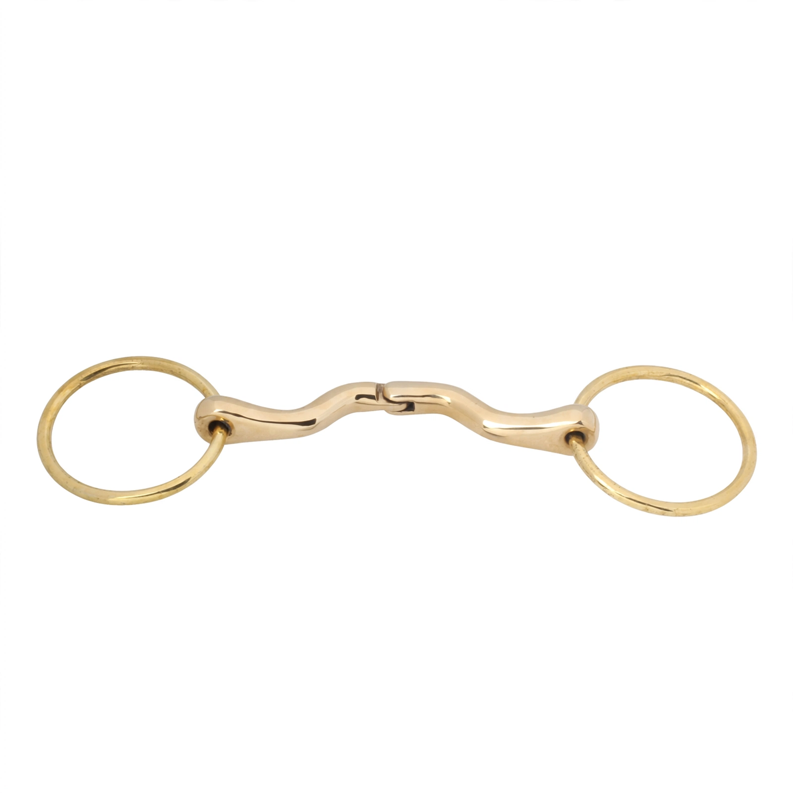 Loose Ring Hinge Ported Mouth Cuprium Bit with Soild Brass Rings