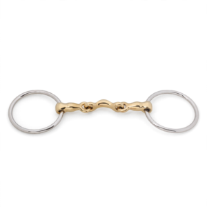 Loose Ring Sweet Iron Quarter Moon Bit with Cuprium Link