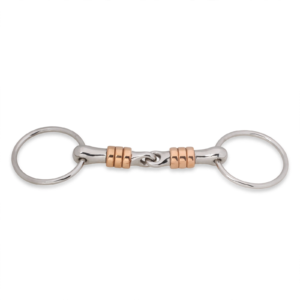 Loose Ring Snaffle with Cherry Copper Rollers