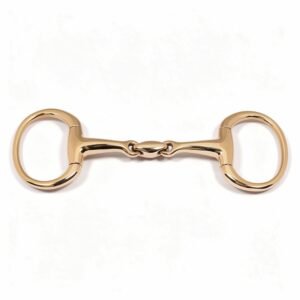 Eggbutt Snaffle Double Jointed Cuprium Bit with KK Link
